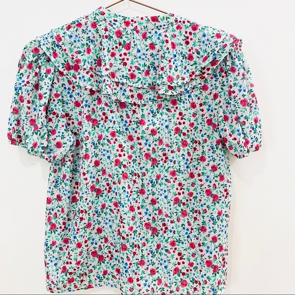 NEW Zara floral button up top - Picture 12 of 13